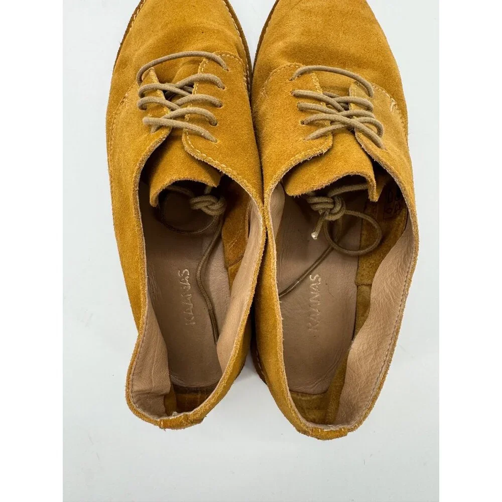 Kaanas Fiano Suede Lace up Oxford Dress Shoes Size 8